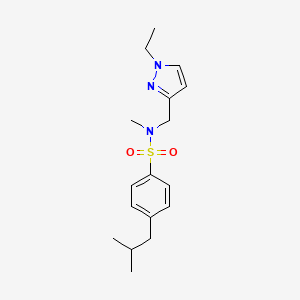 N-[(1-ethyl-1H-pyrazol-3-yl)methyl]-4-isobutyl-N-methylbenzenesulfonamide