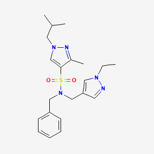 N~4~-BENZYL-N~4~-[(1-ETHYL-1H-PYRAZOL-4-YL)METHYL]-1-ISOBUTYL-3-METHYL-1H-PYRAZOLE-4-SULFONAMIDE