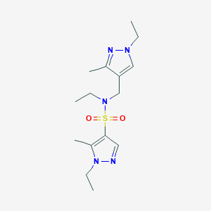 N,1-diethyl-N-[(1-ethyl-3-methyl-1H-pyrazol-4-yl)methyl]-5-methyl-1H-pyrazole-4-sulfonamide