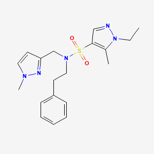 1-ethyl-5-methyl-N-[(1-methyl-1H-pyrazol-3-yl)methyl]-N-(2-phenylethyl)-1H-pyrazole-4-sulfonamide