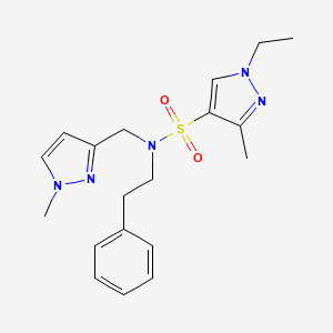 1-ethyl-3-methyl-N-[(1-methyl-1H-pyrazol-3-yl)methyl]-N-(2-phenylethyl)-1H-pyrazole-4-sulfonamide