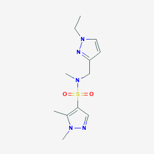 N-[(1-ethyl-1H-pyrazol-3-yl)methyl]-N,1,5-trimethyl-1H-pyrazole-4-sulfonamide