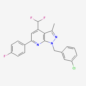 1-(3-chlorobenzyl)-4-(difluoromethyl)-6-(4-fluorophenyl)-3-methyl-1H-pyrazolo[3,4-b]pyridine