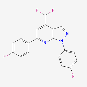 4-(difluoromethyl)-1,6-bis(4-fluorophenyl)-1H-pyrazolo[3,4-b]pyridine