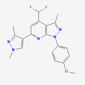 4-[4-(DIFLUOROMETHYL)-6-(1,3-DIMETHYL-1H-PYRAZOL-4-YL)-3-METHYL-1H-PYRAZOLO[3,4-B]PYRIDIN-1-YL]PHENYL METHYL ETHER