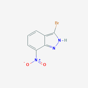 molecular formula C7H4BrN3O2 B043493 3-溴-7-硝基吲唑 CAS No. 74209-34-0