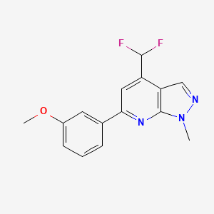 4-(difluoromethyl)-6-(3-methoxyphenyl)-1-methyl-1H-pyrazolo[3,4-b]pyridine