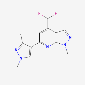 4-(difluoromethyl)-6-(1,3-dimethyl-1H-pyrazol-4-yl)-1-methyl-1H-pyrazolo[3,4-b]pyridine