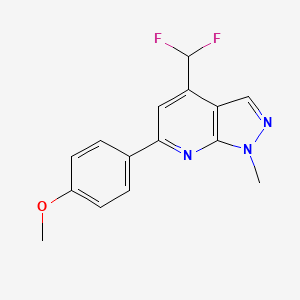 4-(difluoromethyl)-6-(4-methoxyphenyl)-1-methyl-1H-pyrazolo[3,4-b]pyridine