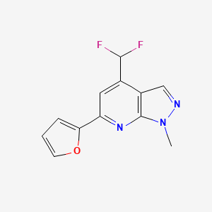 4-(difluoromethyl)-6-(2-furyl)-1-methyl-1H-pyrazolo[3,4-b]pyridine