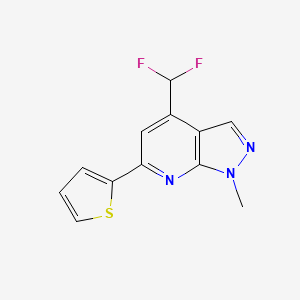 4-(difluoromethyl)-1-methyl-6-(2-thienyl)-1H-pyrazolo[3,4-b]pyridine