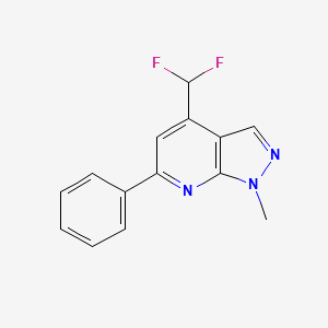 4-(difluoromethyl)-1-methyl-6-phenyl-1H-pyrazolo[3,4-b]pyridine