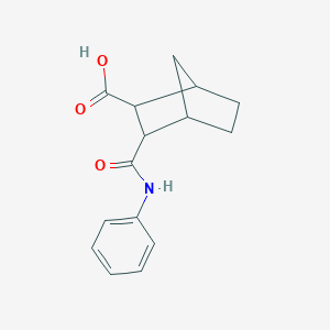 molecular formula C15H17NO3 B434956 3-(Phenylcarbamoyl)bicyclo[2.2.1]heptane-2-carboxylic acid CAS No. 488786-12-5