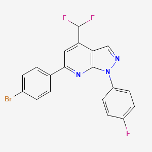 6-(4-bromophenyl)-4-(difluoromethyl)-1-(4-fluorophenyl)-1H-pyrazolo[3,4-b]pyridine