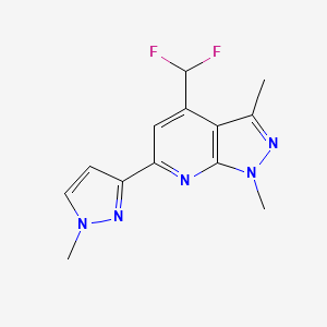 4-(difluoromethyl)-1,3-dimethyl-6-(1-methyl-1H-pyrazol-3-yl)-1H-pyrazolo[3,4-b]pyridine