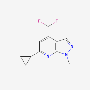 6-Cyclopropyl-4-(difluoromethyl)-1-methylpyrazolo[3,4-b]pyridine