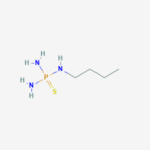 molecular formula C4H14N3PS B043497 正丁基硫代磷酰三酰胺 CAS No. 94317-64-3