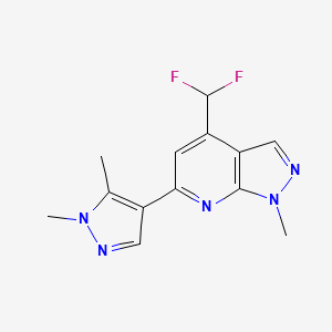 4-(difluoromethyl)-6-(1,5-dimethyl-1H-pyrazol-4-yl)-1-methyl-1H-pyrazolo[3,4-b]pyridine