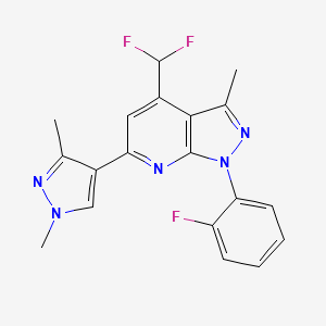 4-(difluoromethyl)-6-(1,3-dimethyl-1H-pyrazol-4-yl)-1-(2-fluorophenyl)-3-methyl-1H-pyrazolo[3,4-b]pyridine