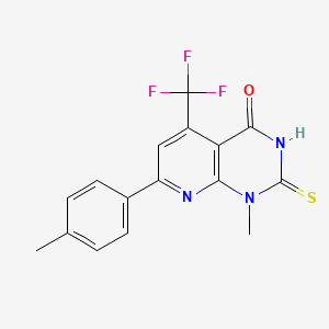 2-mercapto-1-methyl-7-(4-methylphenyl)-5-(trifluoromethyl)pyrido[2,3-d]pyrimidin-4(1H)-one