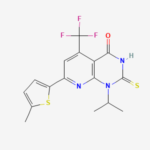 1-isopropyl-2-mercapto-7-(5-methyl-2-thienyl)-5-(trifluoromethyl)pyrido[2,3-d]pyrimidin-4(1H)-one