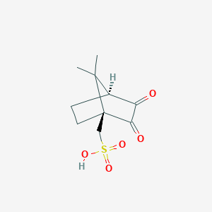 molecular formula C₁₀H₁₆O₆S B043499 双环[2.2.1]庚烷-1-甲磺酸，7,7-二甲基-2,3-二氧代-，(1S,4S)- CAS No. 73413-79-3