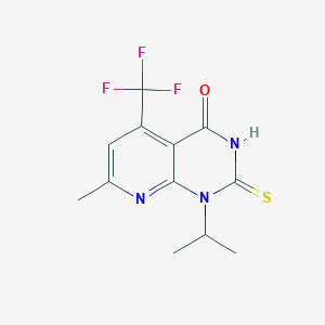 1-isopropyl-2-mercapto-7-methyl-5-(trifluoromethyl)pyrido[2,3-d]pyrimidin-4(1H)-one