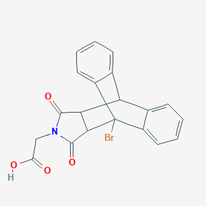 molecular formula C20H14BrNO4 B435001 (1-Bromo-16,18-dioxo-17-azapentacyclo[6.6.5.0~2,7~.0~9,14~.0~15,19~]nonadeca-2,4,6,9,11,13-hexaen-17-yl)acetic acid (non-preferred name) CAS No. 332024-29-0