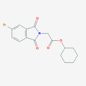 molecular formula C16H16BrNO4 B435030 cyclohexyl (5-bromo-1,3-dioxo-1,3-dihydro-2H-isoindol-2-yl)acetate CAS No. 348130-31-4