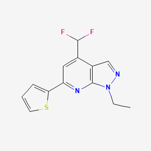 4-(difluoromethyl)-1-ethyl-6-(2-thienyl)-1H-pyrazolo[3,4-b]pyridine