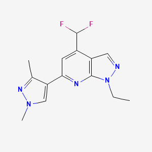 4-(difluoromethyl)-6-(1,3-dimethyl-1H-pyrazol-4-yl)-1-ethyl-1H-pyrazolo[3,4-b]pyridine