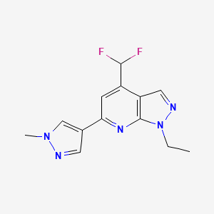 4-(difluoromethyl)-1-ethyl-6-(1-methyl-1H-pyrazol-4-yl)-1H-pyrazolo[3,4-b]pyridine