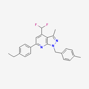 4-(difluoromethyl)-6-(4-ethylphenyl)-3-methyl-1-(4-methylbenzyl)-1H-pyrazolo[3,4-b]pyridine