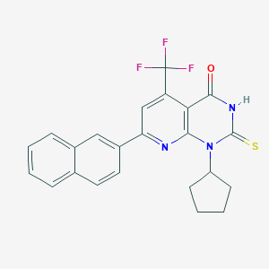 1-CYCLOPENTYL-7-(2-NAPHTHYL)-2-SULFANYL-5-(TRIFLUOROMETHYL)PYRIDO[2,3-D]PYRIMIDIN-4(1H)-ONE