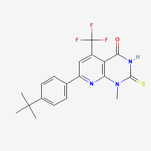 7-(4-tert-butylphenyl)-2-mercapto-1-methyl-5-(trifluoromethyl)pyrido[2,3-d]pyrimidin-4(1H)-one