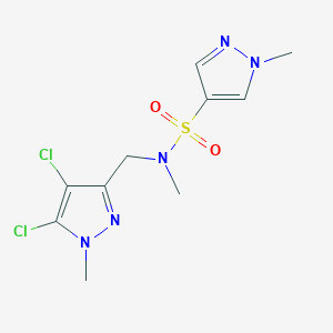 N~4~-[(4,5-DICHLORO-1-METHYL-1H-PYRAZOL-3-YL)METHYL]-N~4~,1-DIMETHYL-1H-PYRAZOLE-4-SULFONAMIDE