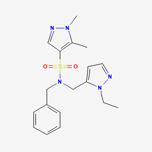 N~4~-BENZYL-N~4~-[(1-ETHYL-1H-PYRAZOL-5-YL)METHYL]-1,5-DIMETHYL-1H-PYRAZOLE-4-SULFONAMIDE