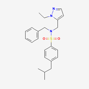 N~1~-BENZYL-N~1~-[(1-ETHYL-1H-PYRAZOL-5-YL)METHYL]-4-ISOBUTYL-1-BENZENESULFONAMIDE