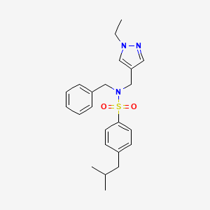 N~1~-BENZYL-N~1~-[(1-ETHYL-1H-PYRAZOL-4-YL)METHYL]-4-ISOBUTYL-1-BENZENESULFONAMIDE