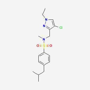 N~1~-[(4-CHLORO-1-ETHYL-1H-PYRAZOL-3-YL)METHYL]-4-ISOBUTYL-N~1~-METHYL-1-BENZENESULFONAMIDE