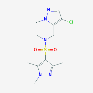 N~4~-[(4-CHLORO-1-METHYL-1H-PYRAZOL-5-YL)METHYL]-N~4~,1,3,5-TETRAMETHYL-1H-PYRAZOLE-4-SULFONAMIDE