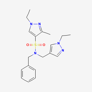 N-benzyl-1-ethyl-N-[(1-ethyl-1H-pyrazol-4-yl)methyl]-3-methyl-1H-pyrazole-4-sulfonamide