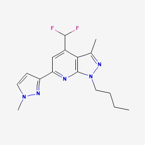 1-butyl-4-(difluoromethyl)-3-methyl-6-(1-methyl-1H-pyrazol-3-yl)-1H-pyrazolo[3,4-b]pyridine