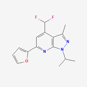 4-(difluoromethyl)-6-(2-furyl)-1-isopropyl-3-methyl-1H-pyrazolo[3,4-b]pyridine