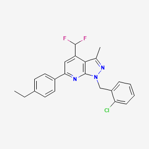 1-(2-chlorobenzyl)-4-(difluoromethyl)-6-(4-ethylphenyl)-3-methyl-1H-pyrazolo[3,4-b]pyridine