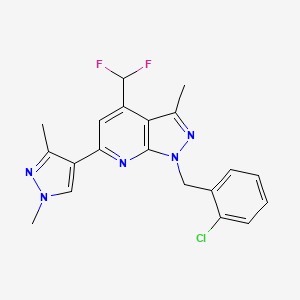 1-(2-chlorobenzyl)-4-(difluoromethyl)-6-(1,3-dimethyl-1H-pyrazol-4-yl)-3-methyl-1H-pyrazolo[3,4-b]pyridine