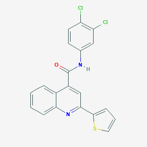 molecular formula C20H12Cl2N2OS B435086 N-(3,4-dichlorophenyl)-2-(2-thienyl)-4-quinolinecarboxamide CAS No. 489466-15-1