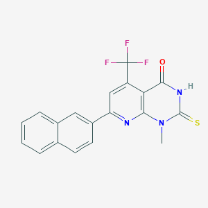 1-METHYL-7-(2-NAPHTHYL)-2-SULFANYL-5-(TRIFLUOROMETHYL)PYRIDO[2,3-D]PYRIMIDIN-4(1H)-ONE