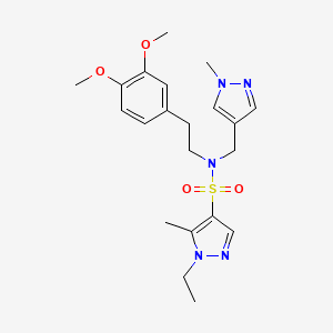 N~4~-(3,4-DIMETHOXYPHENETHYL)-1-ETHYL-5-METHYL-N~4~-[(1-METHYL-1H-PYRAZOL-4-YL)METHYL]-1H-PYRAZOLE-4-SULFONAMIDE