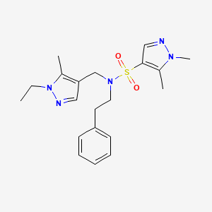 N-[(1-ethyl-5-methyl-1H-pyrazol-4-yl)methyl]-1,5-dimethyl-N-(2-phenylethyl)-1H-pyrazole-4-sulfonamide